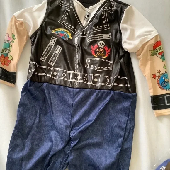 Brand new 6-12 months boys baby Biker halloween Costume - Picture 4 of 5